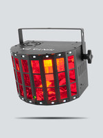 COMBINES AN LED DERBY EFFECT, LASER AND SMD STROBE IN ONE COMPACT FIXTURE